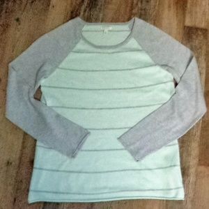 Sonoma mint & grey super soft sweater